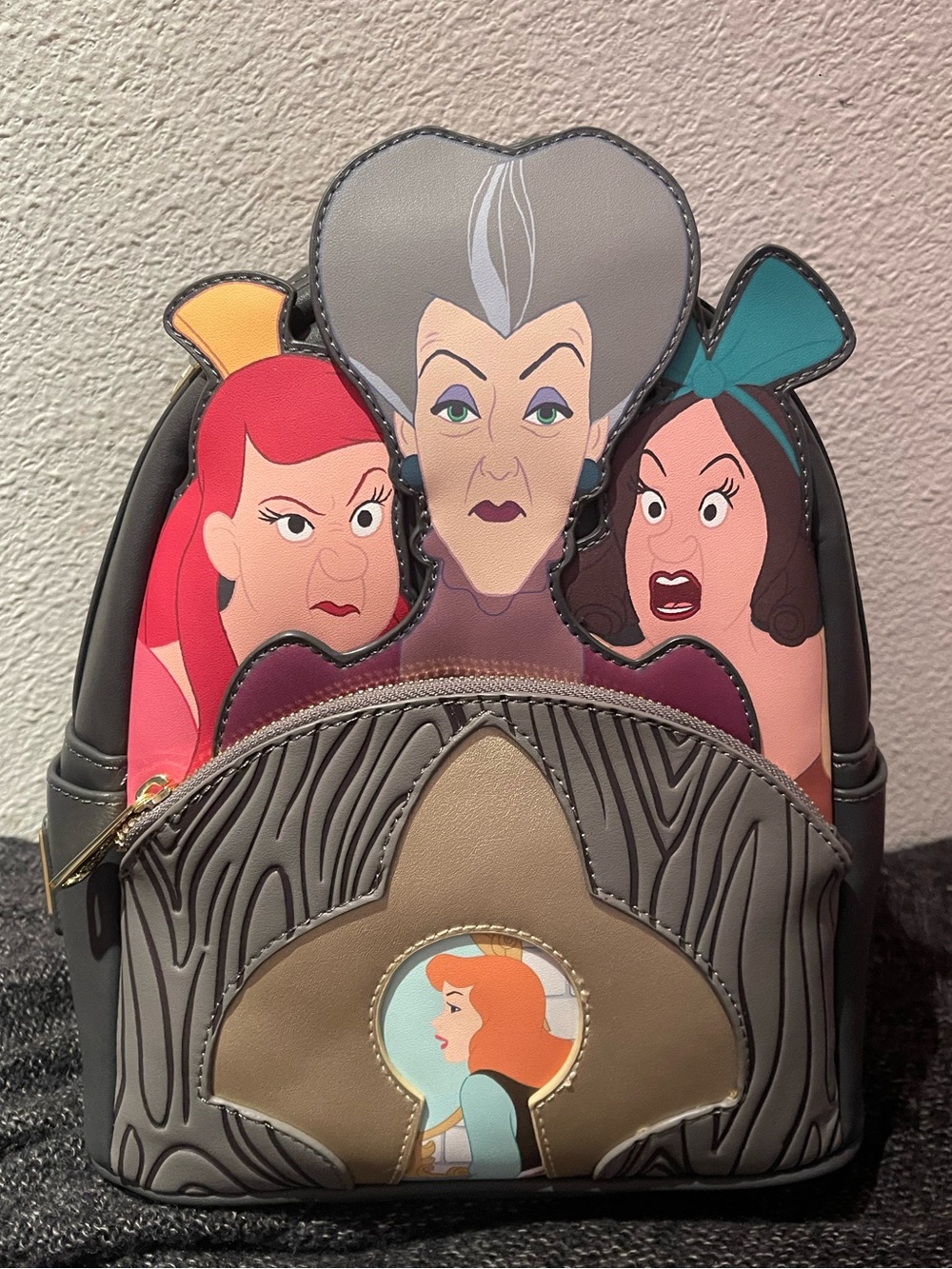 NWT Loungefly Disney Villains Scene Stepmother & Stepsisters Mini Backpack